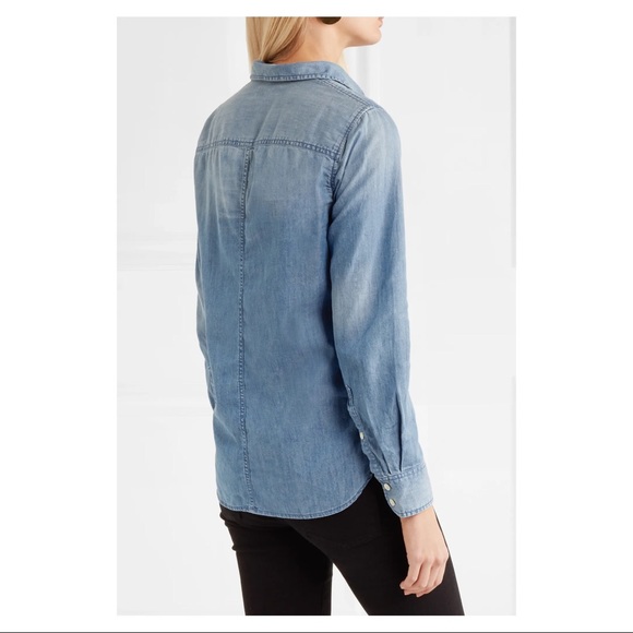 J.Crew Always Chambray Denim Shirt 00 XS - Picture 2 of 7